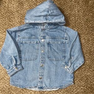 Zara Toddler Denim Hooded Jacket 🦕